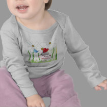 Ladybug Fairy Cat t-shirts