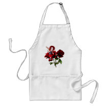 Ladybug Fairy on Red Roses Aprons