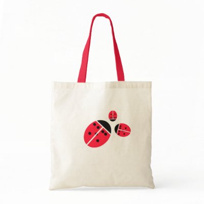 ladybug family tote bag by almawad