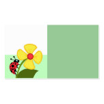 Ladybug Flower Business Cards