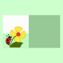 Ladybug Flower business cards