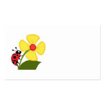 Ladybug Flower Business Cards