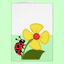 Ladybug Flower cards