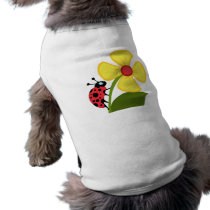 Ladybug Flower Dog Clothes