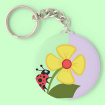 Ladybug Flower keychains