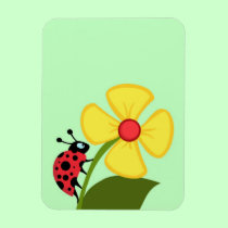 Ladybug Flower magnets
