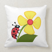 Ladybug Flower pillows