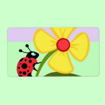 Ladybug Flower labels