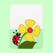 Ladybug Flower magnets