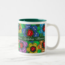 LADYBUG FLOWERS mugs