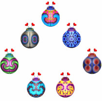 LadyBug Formation photo sculptures
