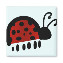 Ladybug Fridge Magnets