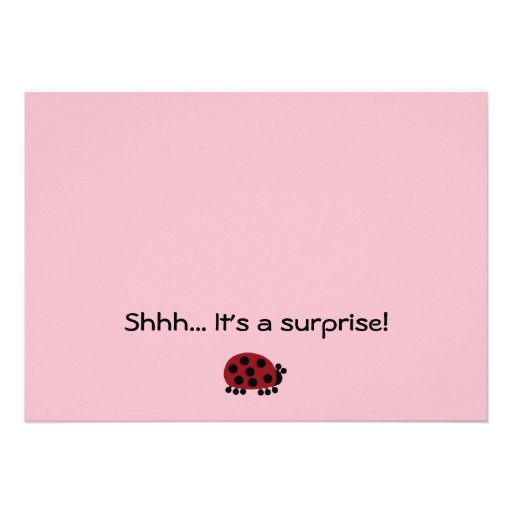 Ladybug Garden #2 Baby Shower Invitations