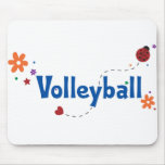 Ladybug Garden Volleyball Mouse Pads