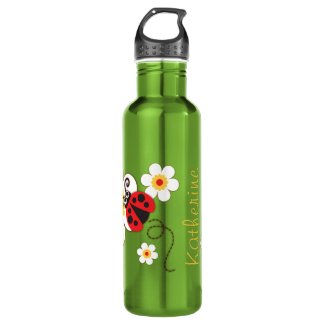 Ladybug girls 18oz water bottle