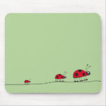 ladybug green mousepad