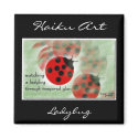 Ladybug Haiku Art Magnet by Reflekshins Ladybug Haiku Art Magnet
