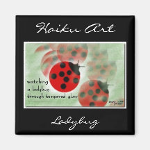Ladybug Haiku Art Magnet