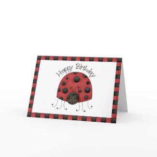 Ladybug %u2022 Happy Birthday card