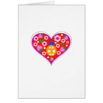 ladybug heart greeting cards