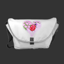 Ladybug Heart Messenger Bag rickshaw messenger bags