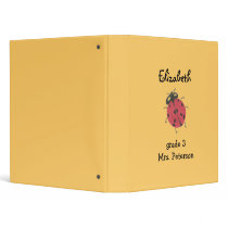 Ladybug ID binder for school