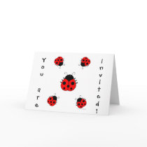 Ladybug Invitation cards
