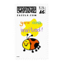 Ladybug  invitation postage