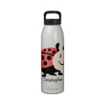 Ladybug Just Add Name Reusable Water Bottles