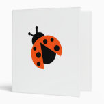 Ladybug ladybird 3 ring binder
