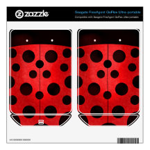 Ladybug Ladybird custom hard drive skin FreeAgent GoFlex Decals