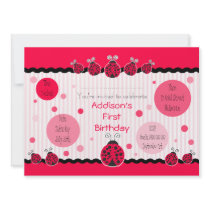 Ladybug Ladybird Invitation