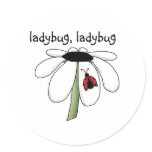 ladybug ladybug round stickers