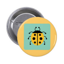 Ladybug Ladybugs Bug Bugs Funny Insect Cute Buttons