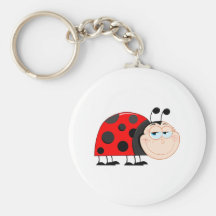 Ladybug Ladybugs Bug Bugs Funny Insect Cute Smile Key Chain