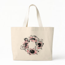 Ladybug Life Cycle Tote Bag - Pink bags