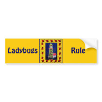 Ladybug Lighthouses bumper stickers