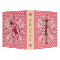 Ladybug Love Avery Binder by kids_tshirts Ladybug Love Avery Binder