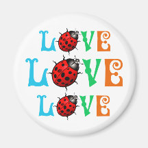 Ladybug Love Beautiful Nature Design Refrigerator Magnets