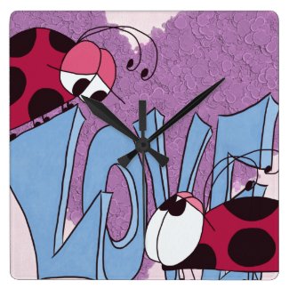 Ladybug Love~ Clock