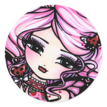 Ladybug Love Fairy Valentine Stickers by hannahdisney Ladybug Love Fairy Valentine Stickers