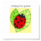 postcard - Ladybugs are a symbol of good luck in Chinese adoption so a  sweet little ladybug drawing with a sweet little sentiment  means everything between the ladybugs we love!