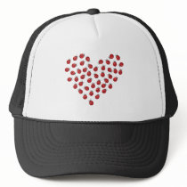 Ladybug Love Heart Hat