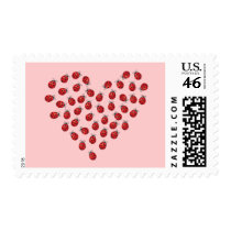 Ladybug Love Heart Stamp