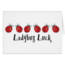 Ladybug Luck cards by cdandc Ladybug Luck cards