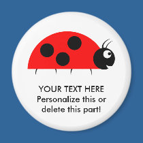 Ladybug magnets