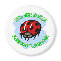 ladybug fridge magnet