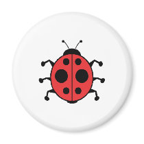 ladybug fridge magnets
