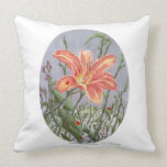 Ladybug on a Lily by Ave Hurley pillows