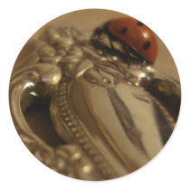 Ladybug on spoon sticker